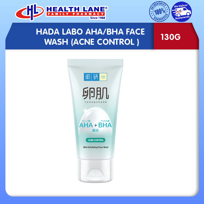 HADA LABO AHA/BHA MUKA SABUN (JERAWAT CONTROL 130G)